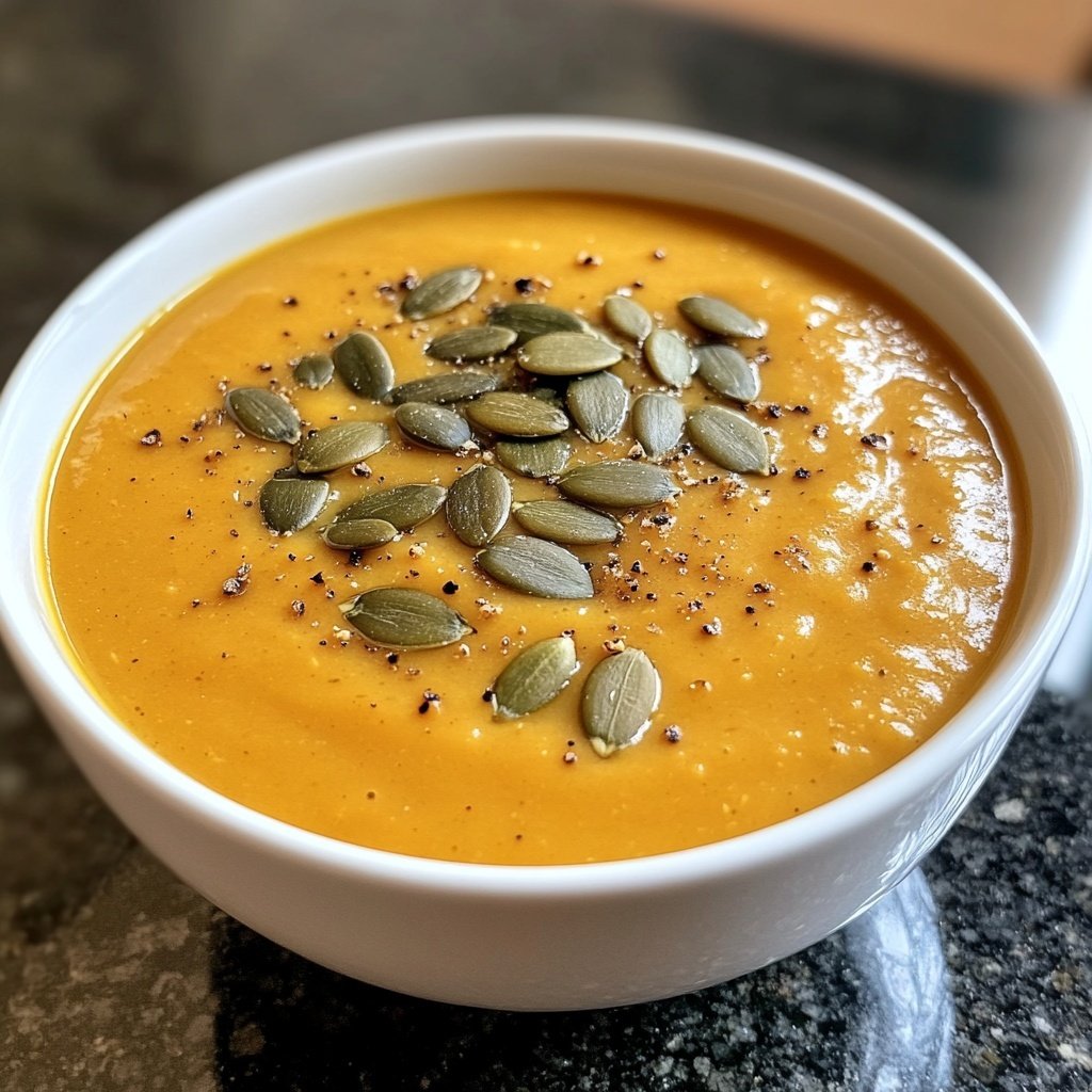 Kürbissuppe mit Kreuzkümmel