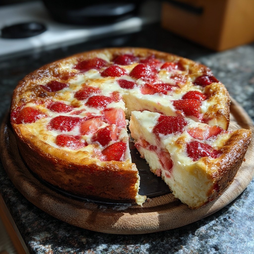 Erdbeer Joghurt Blechkuchen