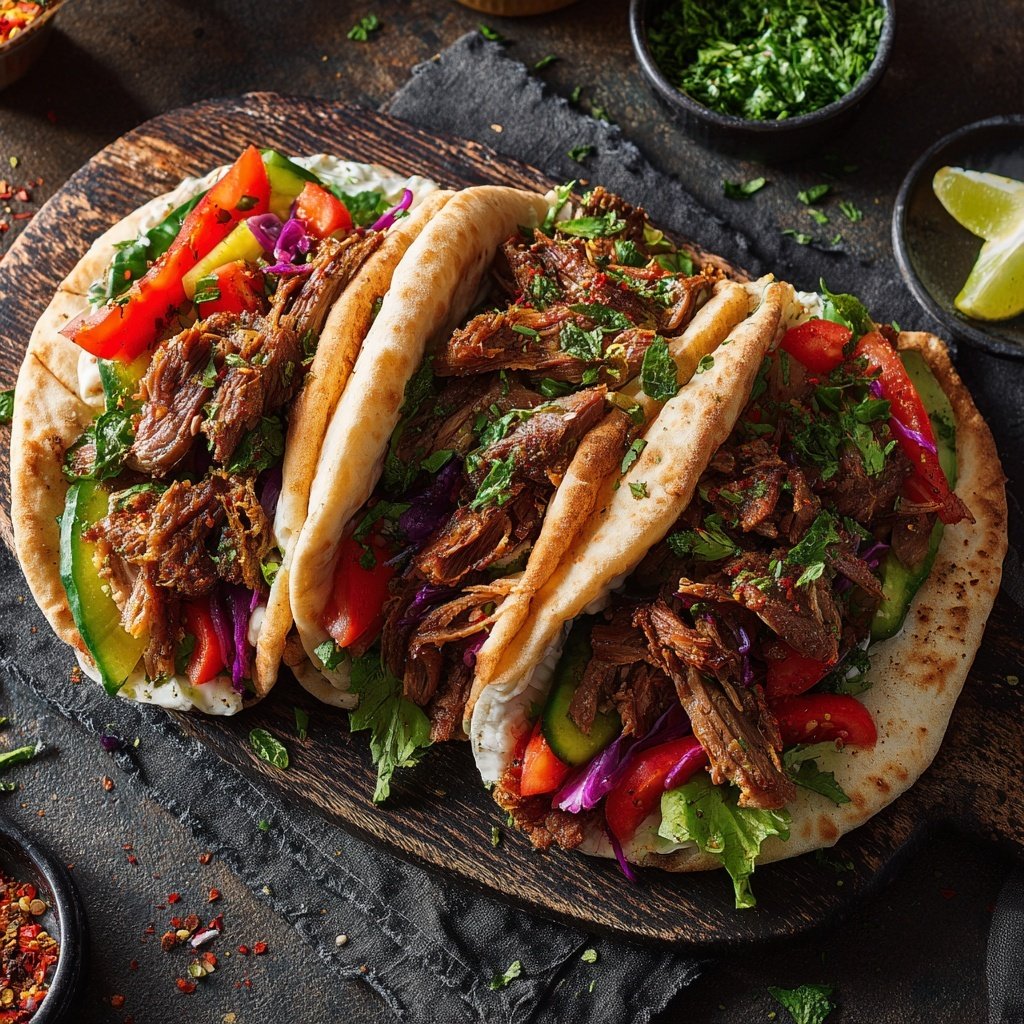 Döner mit orientalischen Gewürzen