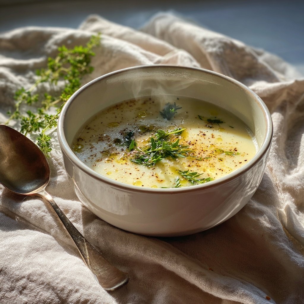 Blumenkohl Suppe Mit Ingwer