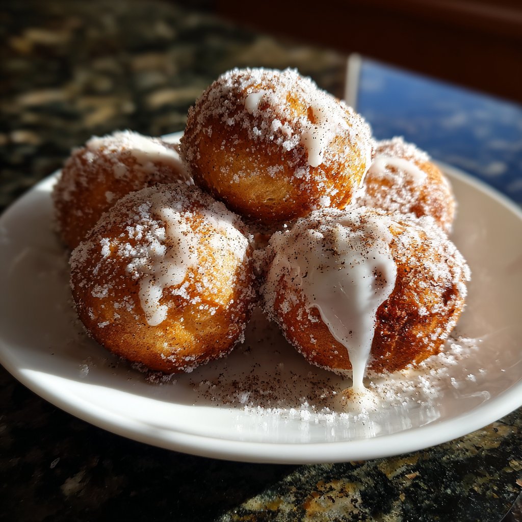 Quarkbällchen mit Zimt