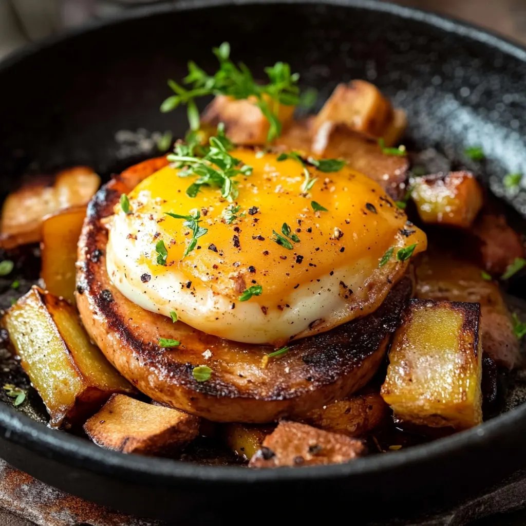 Kartoffel-Leberkäse-Pfanne