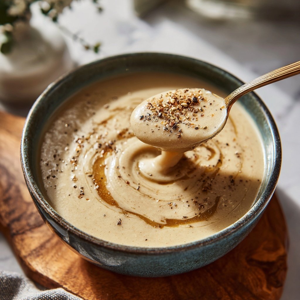 Cremige Blumenkohlsuppe mit Muskat
