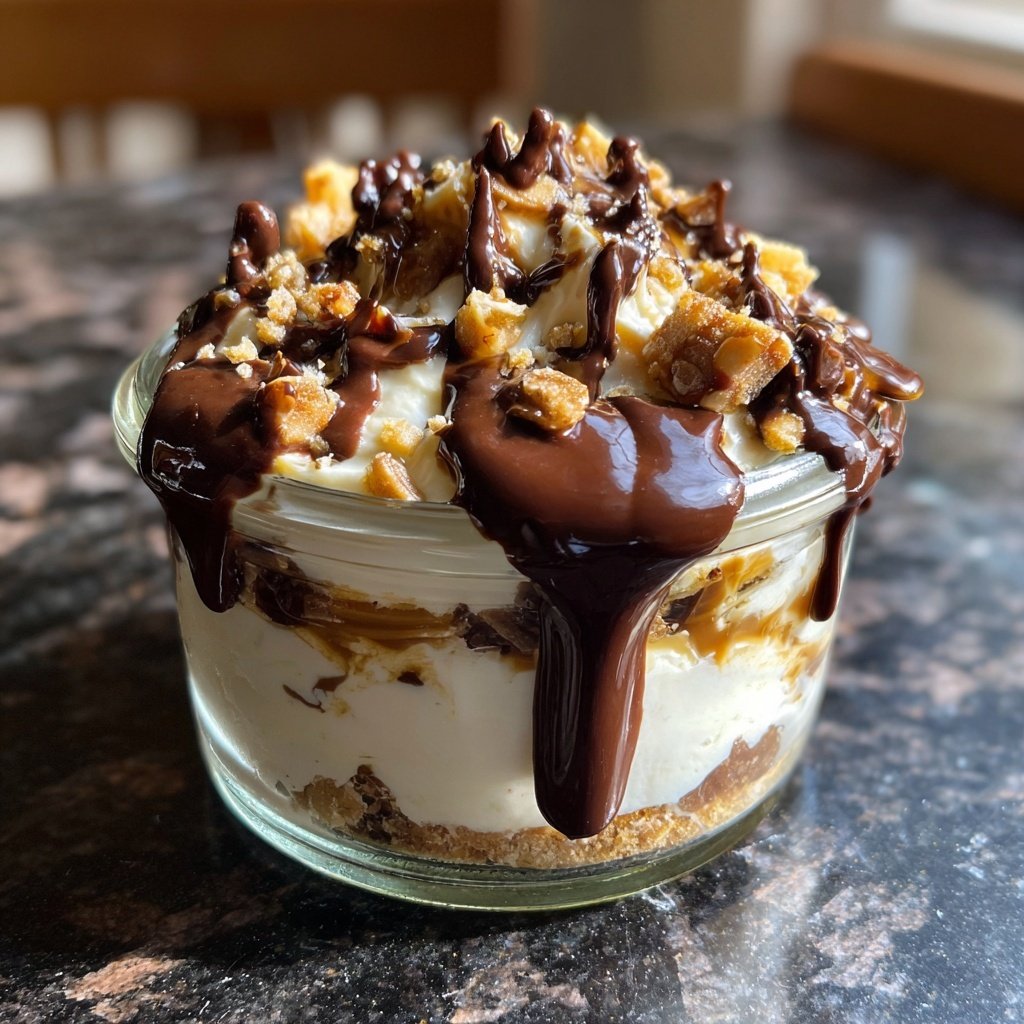 Toffifee-Dessert im Glas