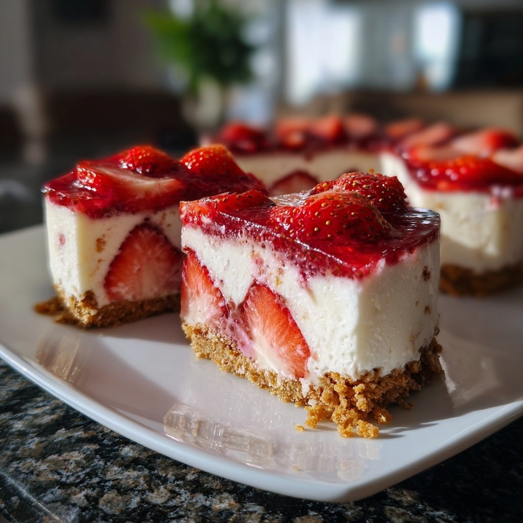 Erdbeer Joghurt Schnitten