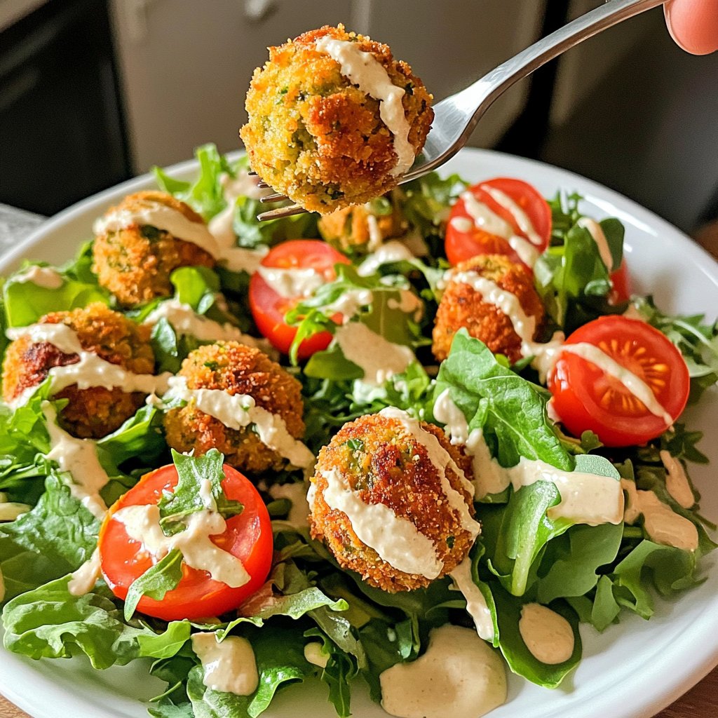 Falafel auf Salat