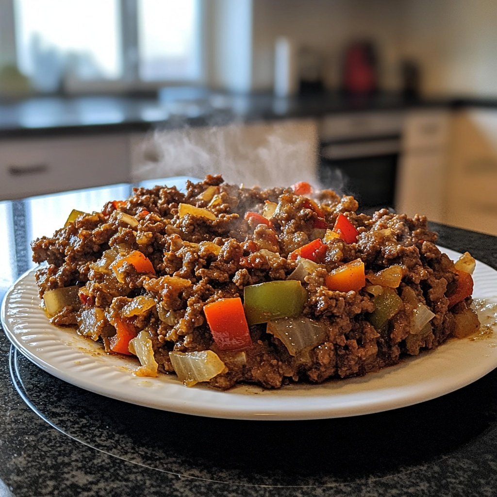 Hackfleisch Pfanne würzig