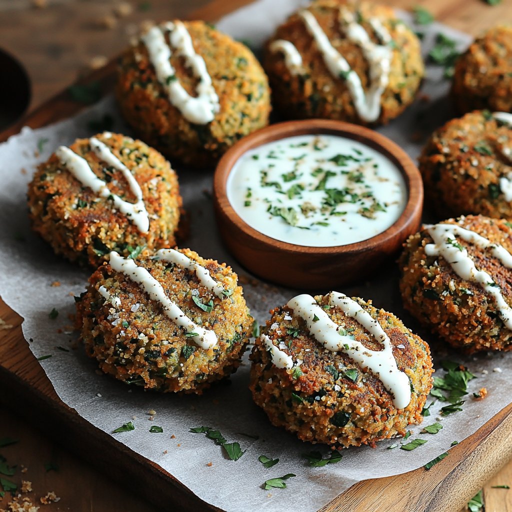 Falafel mit Joghurt-Dip