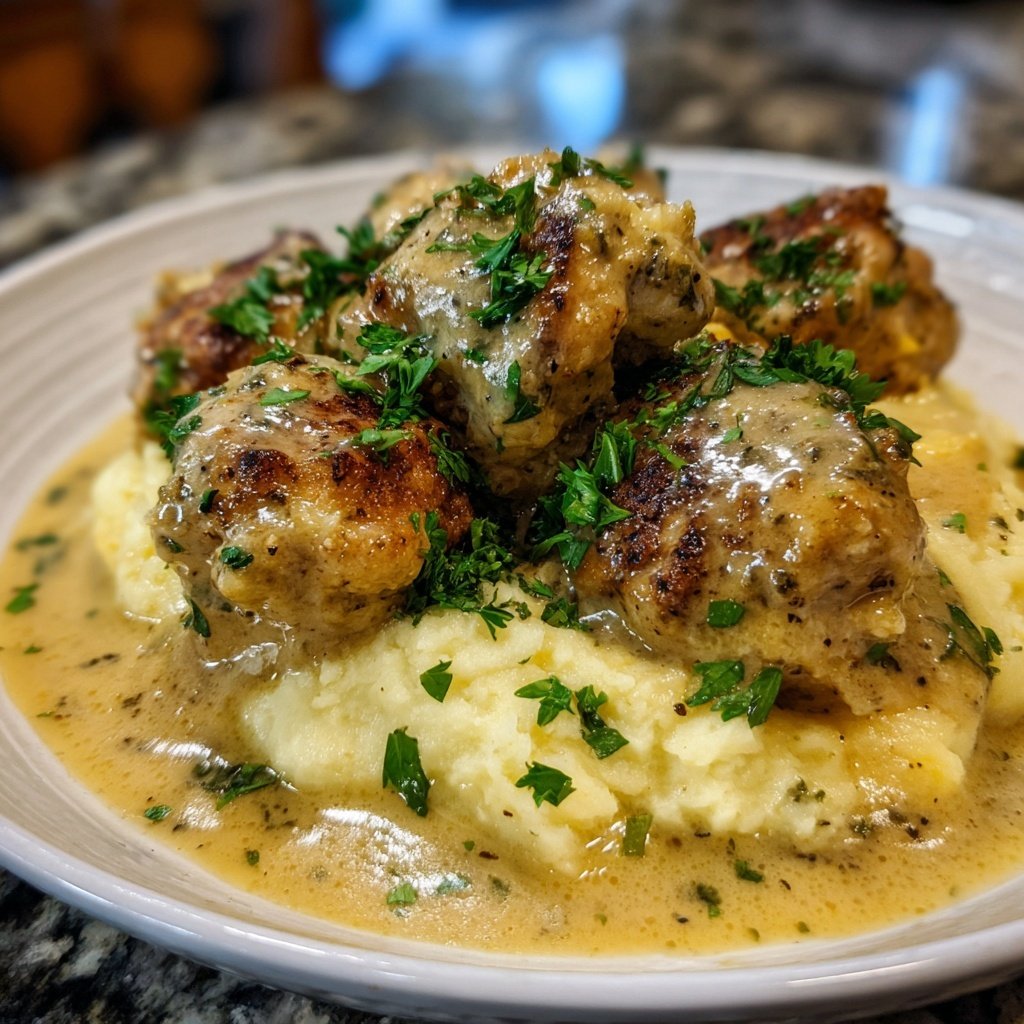 Hausmannskost Cremiges Hähnchen mit Kartoffelpüree