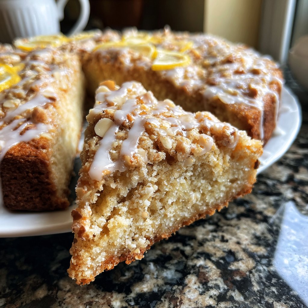 Käsekuchen mit Zitronen-Mandelboden