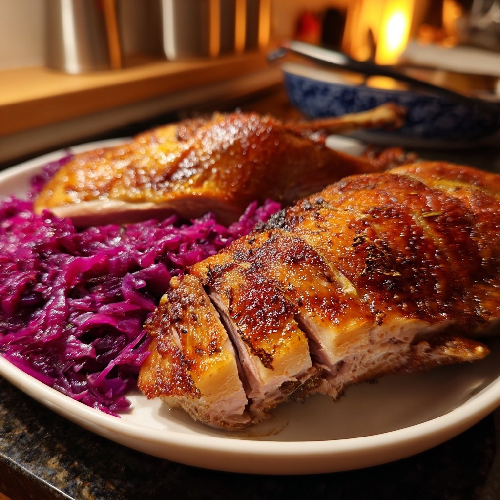 Saisonal & Festlich Weihnachtsgans mit Rotkohl