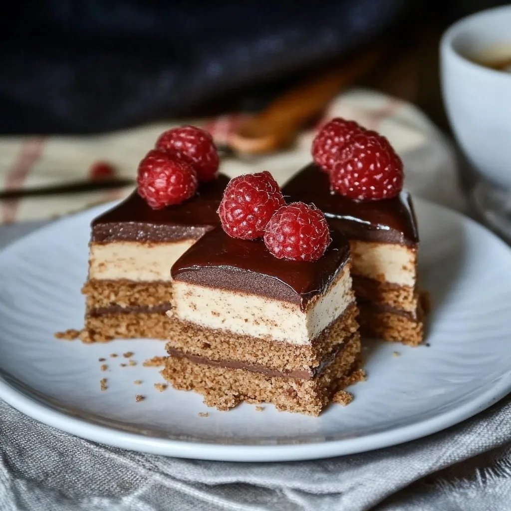 Nussschnitten mit Kaffee-Creme