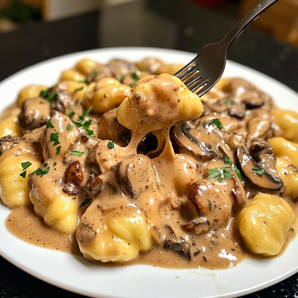 Gnocchi mit Pilzrahm