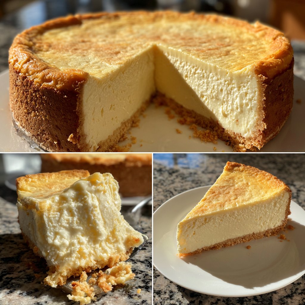 Käsekuchen mit Vanillepudding