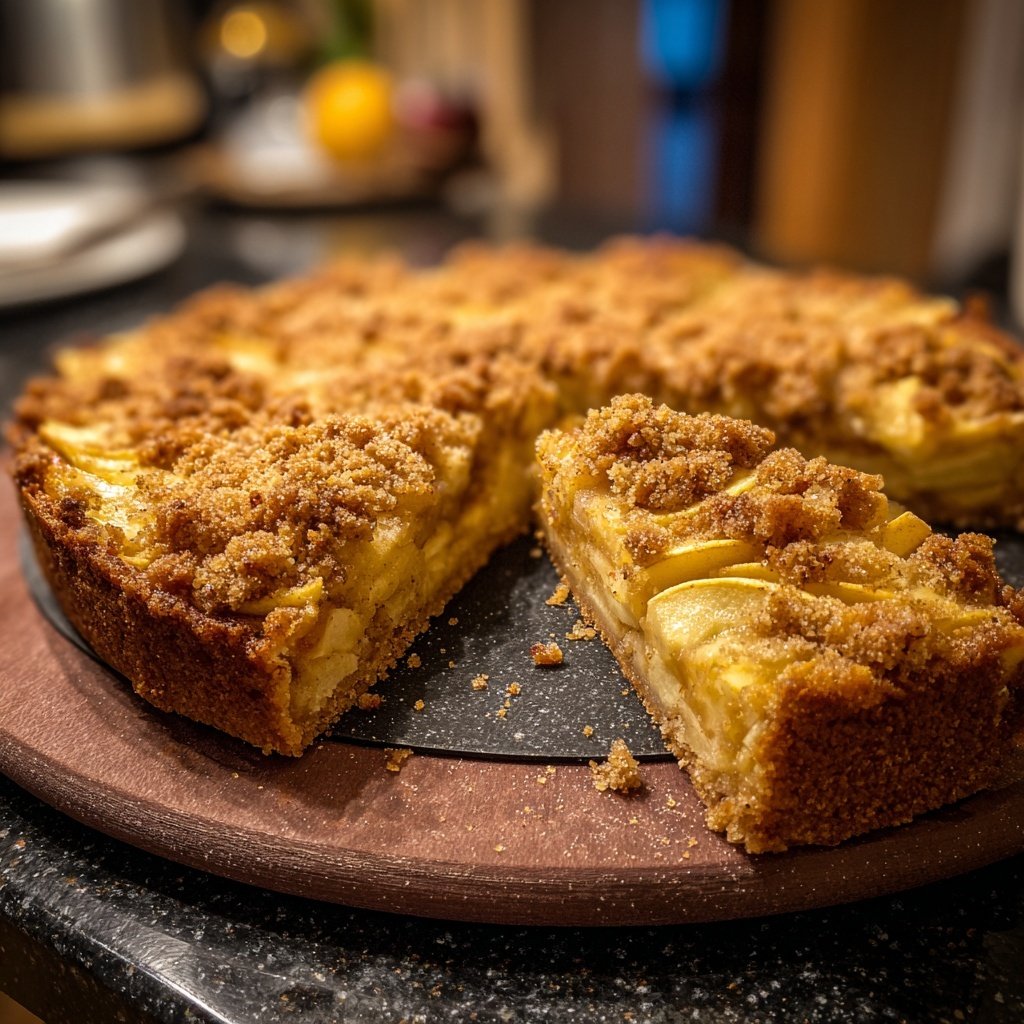Streuselkuchen Mit Apfel Und Zimt