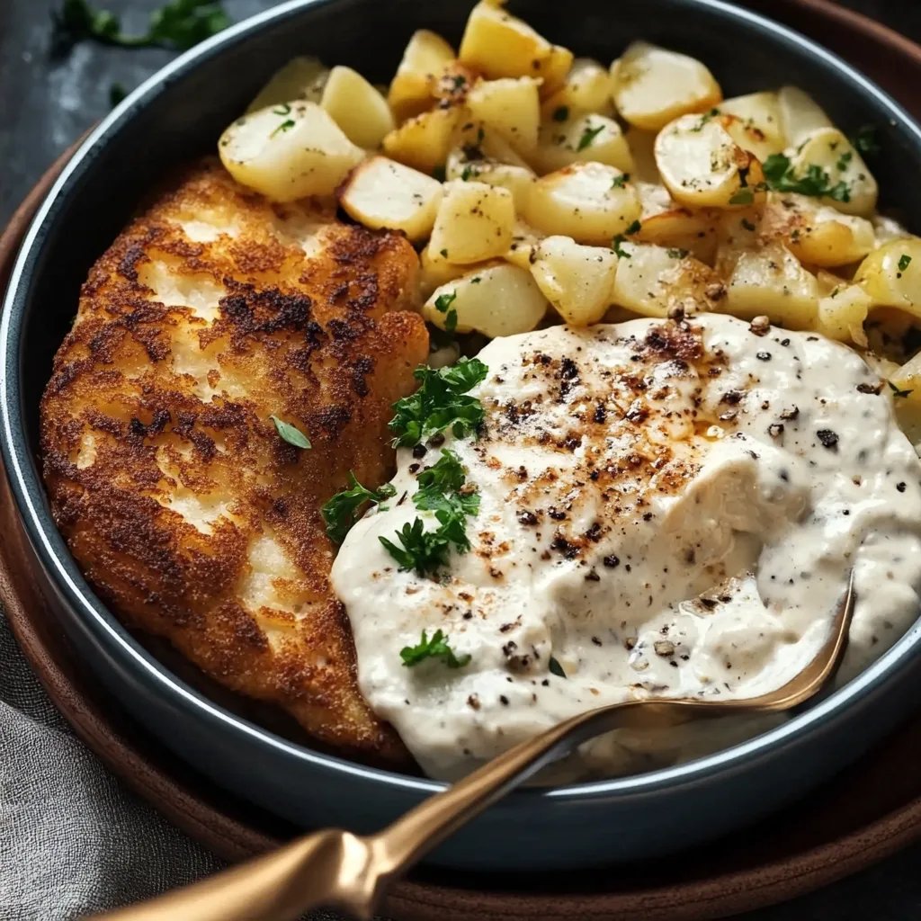 Blumenkohl-Pflanzerl mit Kräuterdip